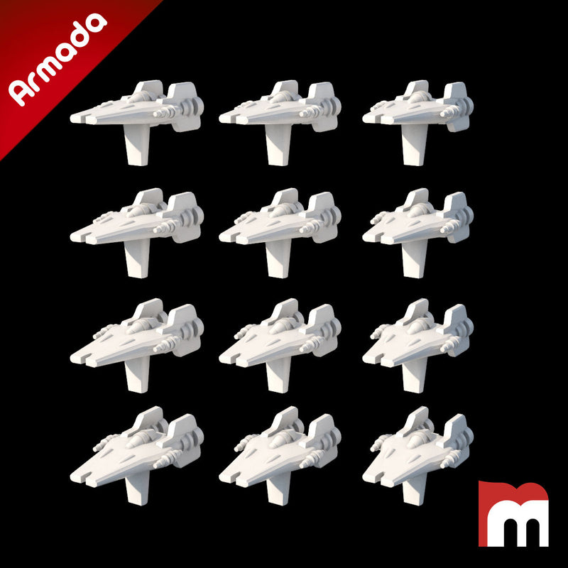 (Armada) 12x Resistance A-Wing - Only-Games