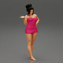 Girl explaining and Wearing Mini Dress - Only-Games