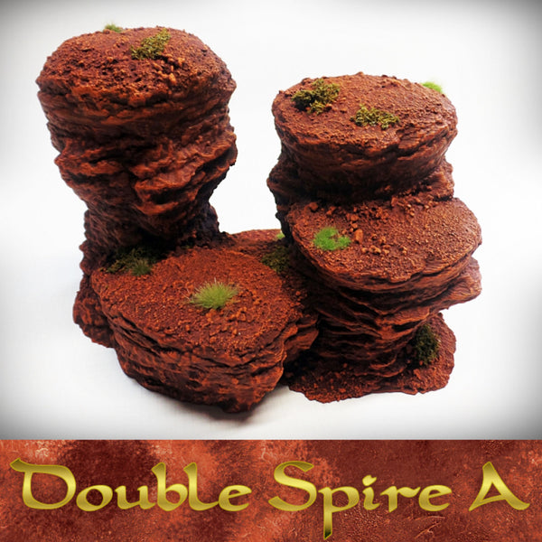 Double Spire A: Spires and Plateaus Terrain Set - Only-Games