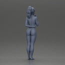 Naked woman standing hand resting on her back - Only-Games