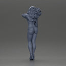 woman in heels, a string bikini, and a sultry mini shirt with sleeves - Only-Games