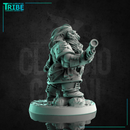 (0215) Male dwarf arquebusier hunter ranger with a harquebus - Only-Games