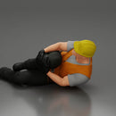 construction worker lying on the floor holding his injured leg - Only-Games