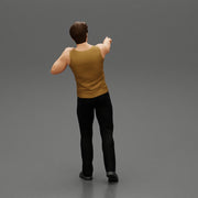 Travel man pointing the right way - Only-Games