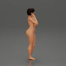 Naked girl with short hair posing - Only-Games