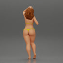 Sexy girl in bikini standing and covering her body by towel - Only-Games