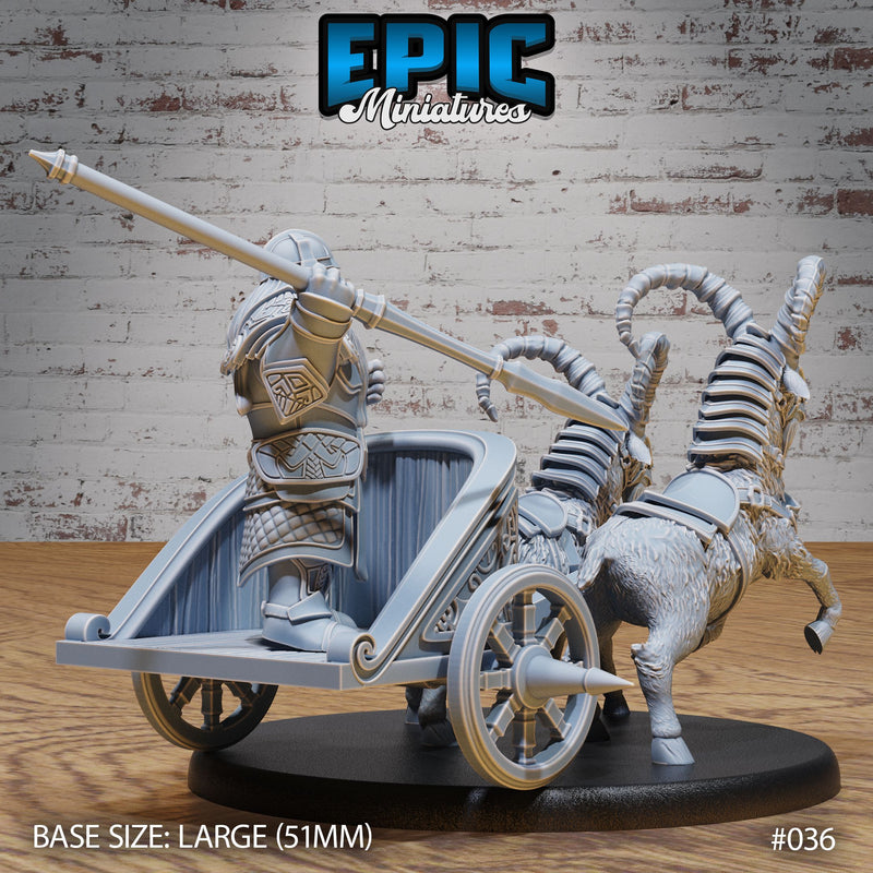 Dwarf Army Goat Chariot - Only-Games