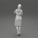 woman in bathrobe standing - Only-Games