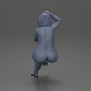 Naked fat girl sitting after a shower - Only-Games