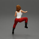 beautiful woman sitting and driving a motorbike - Only-Games