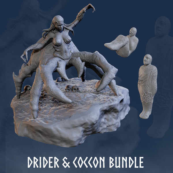 Drider Bundle - Drider Monster - Monster Drider - Spider - Spider Monster - Queen - Spider Queen - Drider - Cocoon