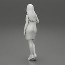 Sexy girl in denim jumpsuit over naked body - Only-Games