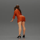 Beautiful girl in Dress Leaning on the Car - Only-Games