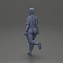 Fat girl training in the gym with dumbbells for leg workouts to lose weight - Only-Games