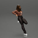 lowrider chola girl leaning against the car mini jacket - Only-Games