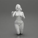 Sexy girl in bikini lingerie sitting on her knees - Only-Games