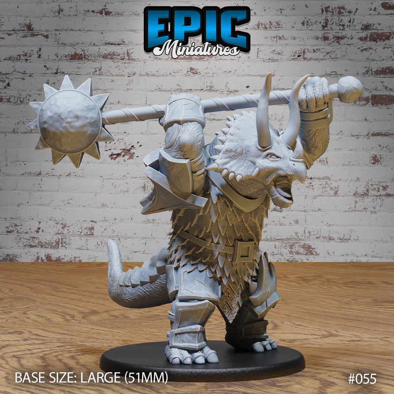 Triceratops Folk Warrior Set