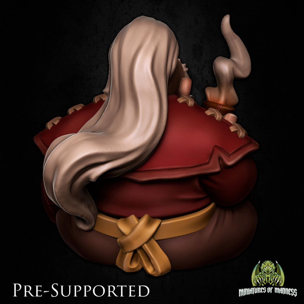 Azzur Greyfog [PRE-SUPPORTED] Dwarf Monk Sage - Miniatures of