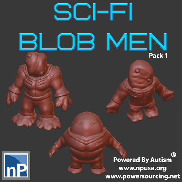 Sci-Fi Blob Men, pack 1