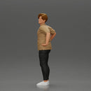 handsome, happy man in a shirt is pulling his girlfriend in hat and open shirt - Only-Games