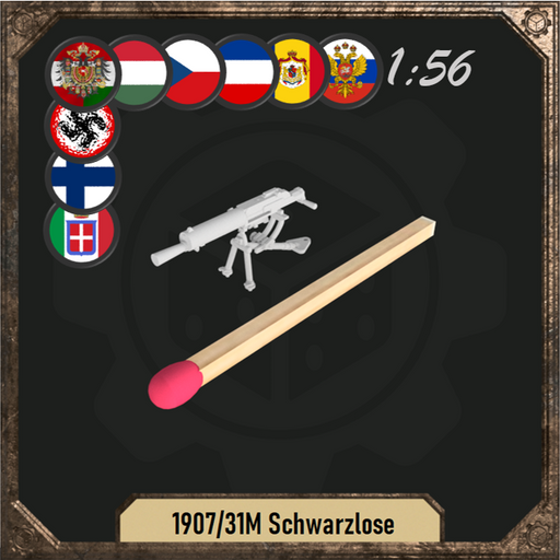 1/56 31M Schwarzlose machine gun - Only-Games