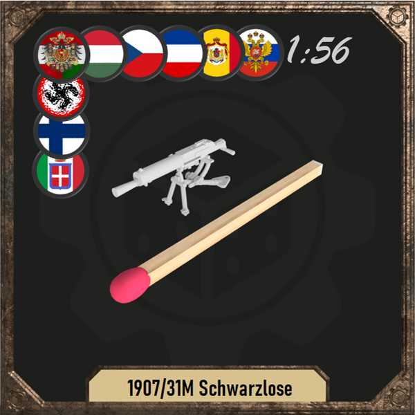 1/56 31M Schwarzlose machine gun