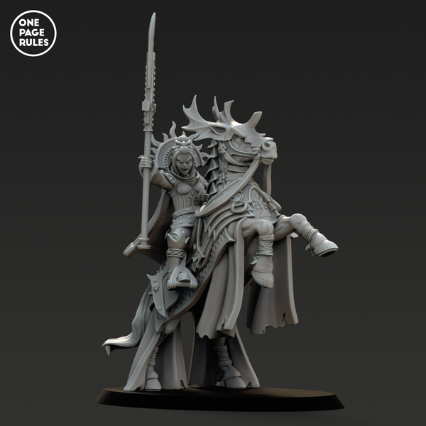 Vampiric Spear Lady on Steed (1 Model) - Only-Games