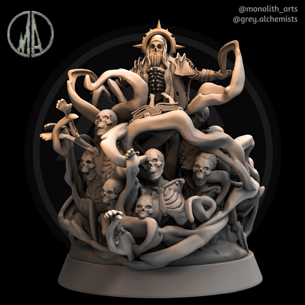 Cursed Skeleton Summoner - Fantasy Resin Miniature in 75mm - DnD Monsters