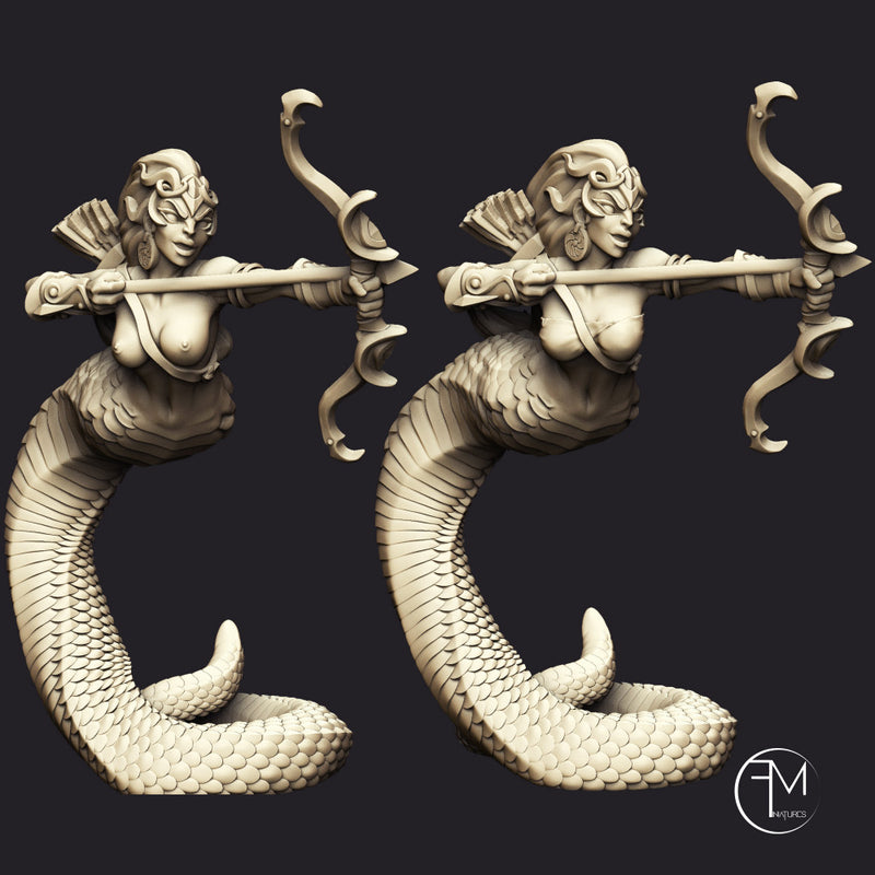 Snakewoman Archers - 3 Units (AMAZONS! Kickstarter) - Only-Games