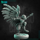 (0220) Male aarakokra birdfolk monk witha club - Only-Games