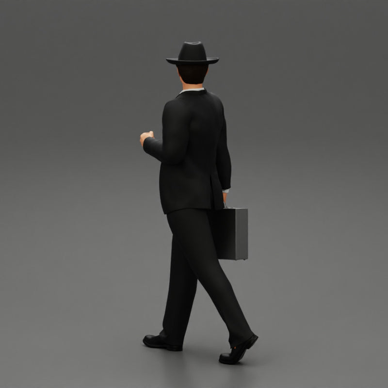 Businessman Walking and Holding His Briefcase - Only-Games