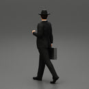 Businessman Walking and Holding His Briefcase - Only-Games