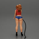 2 Sexy Girl in short putting gas in car at gasoline station - Only-Games