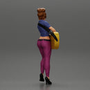 Young woman with short hair standing playing on an acoustic guitar on stage - Only-Games