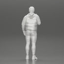 man stands confidently wearing an open jacket with beard - Only-Games