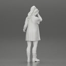 Young Beautiful Girl wearing long Shirt and boots Surprised - Only-Games