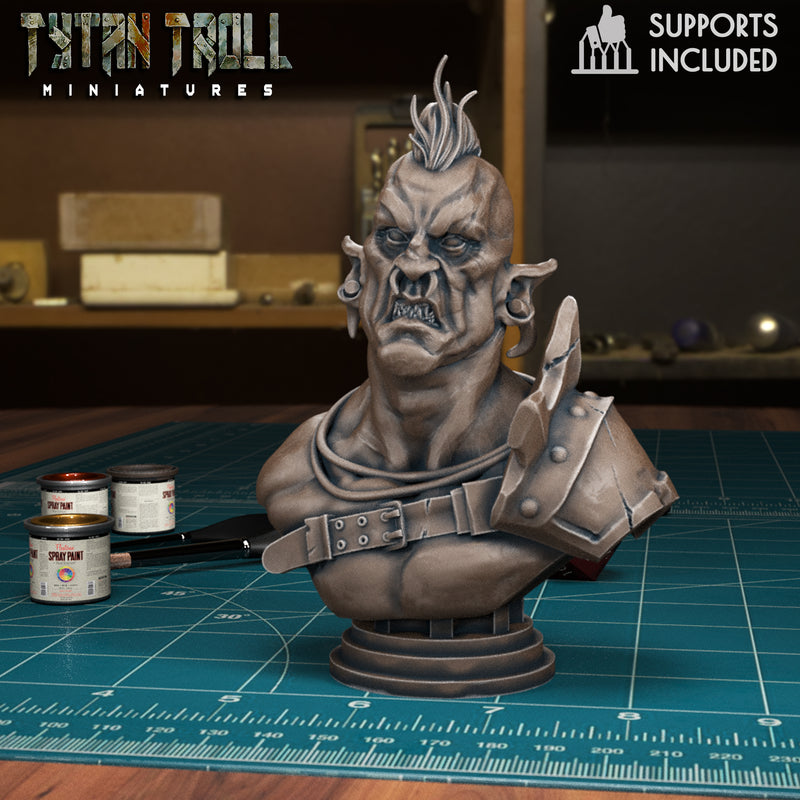 Orc Bust Pack - TytanTroll Miniatures - DnD - Fantasy - 50mm - Only-Games
