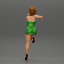 Sexy girl in mini dress and heels Leaning Against wall - Only-Games