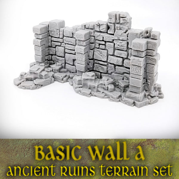 Basic Wall A: Ancient Ruins Terrain Set - Only-Games