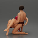 Sad man sitting pulls drowning girl from the ocean merge - Only-Games