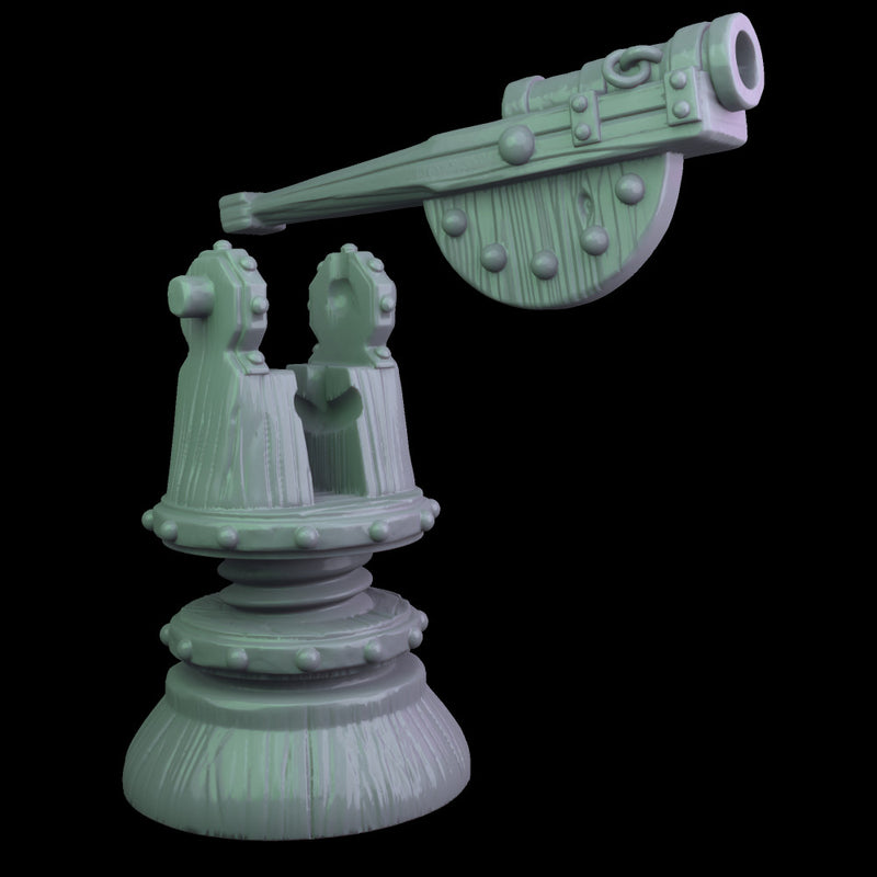 Gun with an elevation arc (Medieval Artillery) - Only-Games