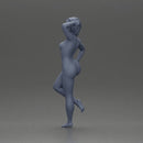 Naked girl with short hair leaning on a car - Only-Games