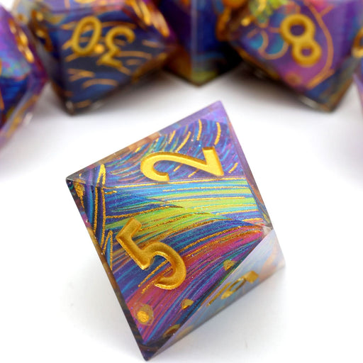 Gilded Cosmos | Art Core Dice | 7 Piece Set - Only-Games