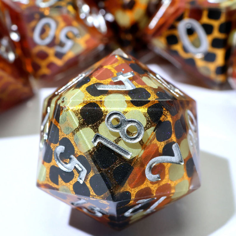 Cindercoil | Art Core Dice | 7 Piece Set - Only-Games