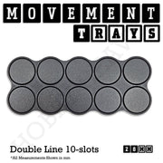 28mm Movement Trays for Tabletop Games | Wargaming | Full Range - Only-Games