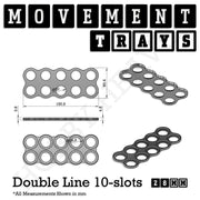 28mm Movement Trays for Tabletop Games | Wargaming | Full Range - Only-Games