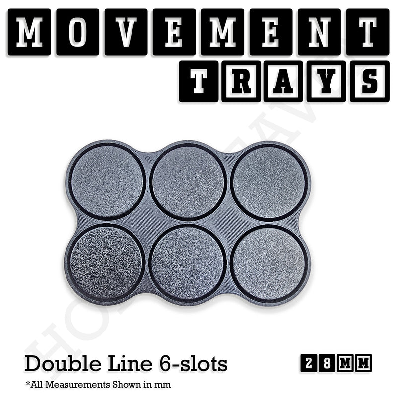 28mm Movement Trays for Tabletop Games | Wargaming | Full Range - Only-Games
