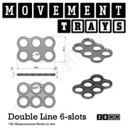 28mm Movement Trays for Tabletop Games | Wargaming | Full Range - Only-Games