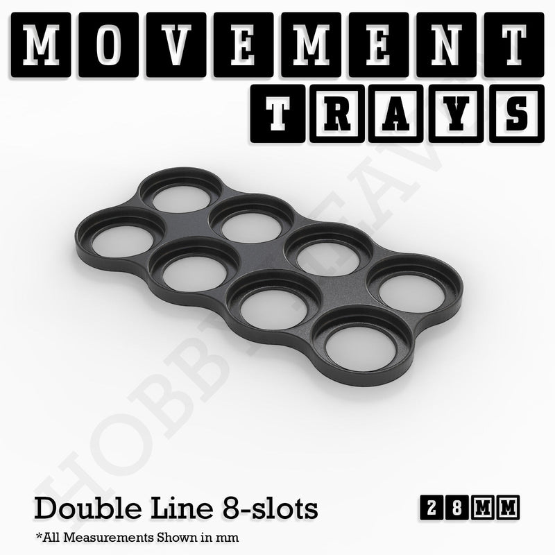28mm Movement Trays for Tabletop Games | Wargaming | Full Range - Only-Games