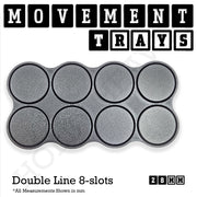 28mm Movement Trays for Tabletop Games | Wargaming | Full Range - Only-Games